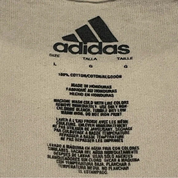LARGE Adidas Short Sleeve Large - Picture 4 of 4